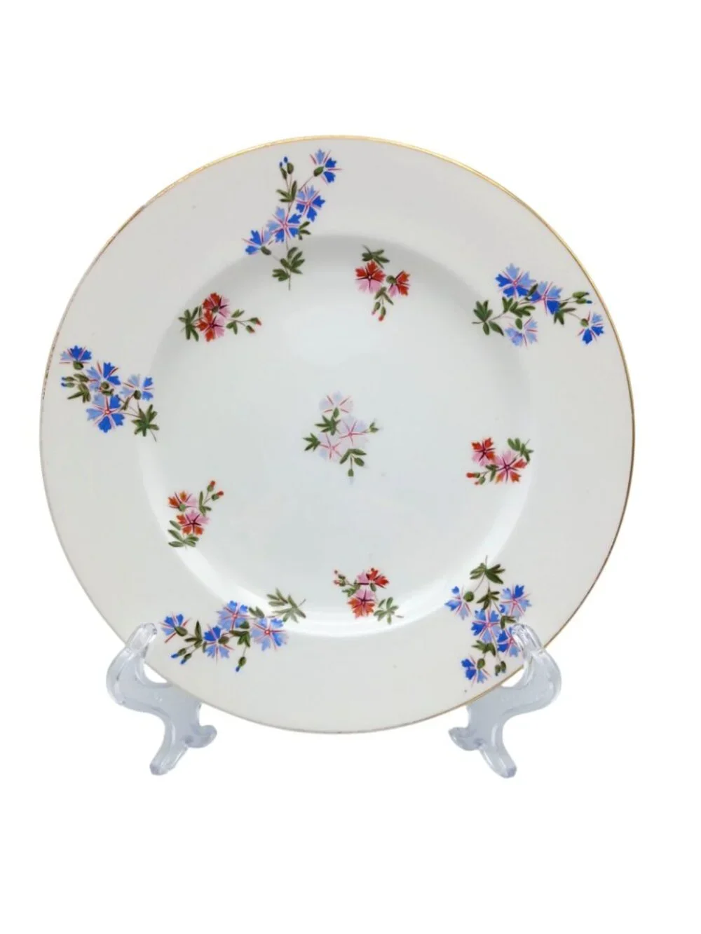 Spode Copeland 4687 Blue Pink Floral  9